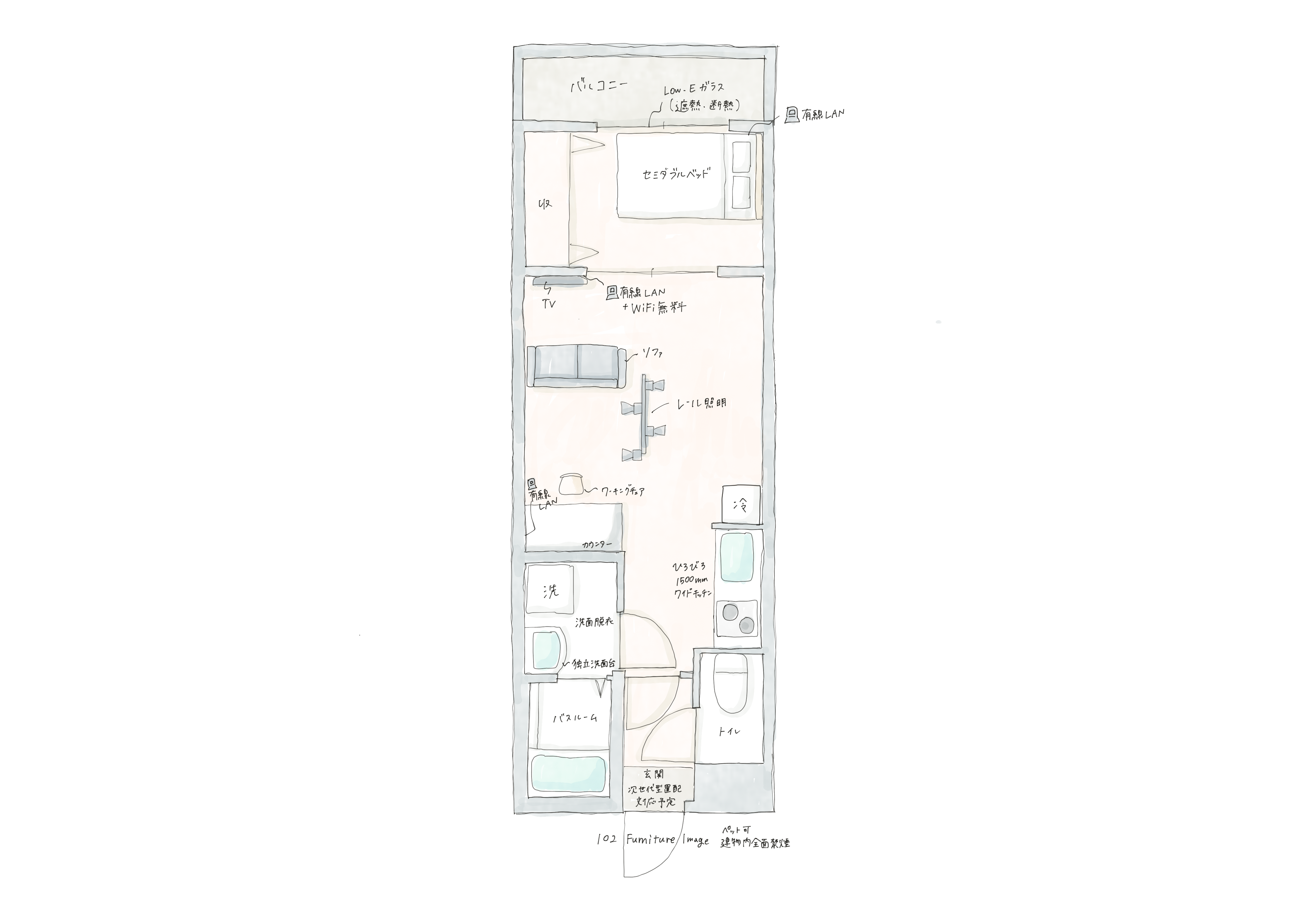 102号室（モデルルーム）